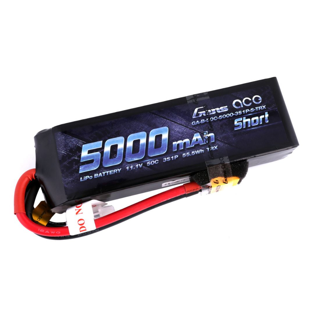 Gens Ace 5000mAh 3S1P 11.1V 60C LiPo XT60 Plug Soft Case
