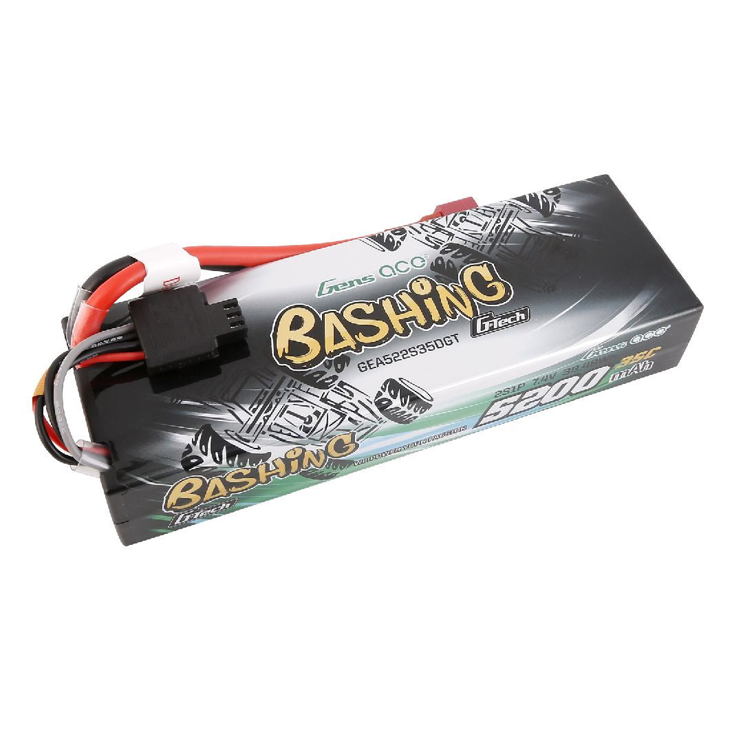 Gens Ace 2S G-Tech Smart "Bashing" LiPo Battery 35C (7.4V/5200mAh) w/T-Style - GEA522S35DGT