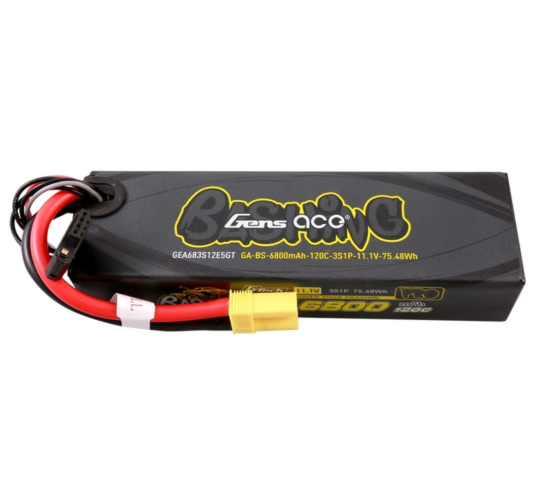 Gens Ace G-Tech Smart 3S Bashing Series Hardcase LiPo Battery 120C (11.1V/6800mAh) w/EC5 Connector - GEA683S12E5GT