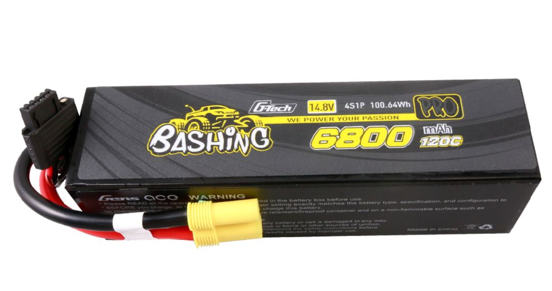 Gens Ace G-Tech 4S Bashing Series Hardcase LiPo Battery 120C (14.8V/6800mAh) w/EC5 Connector - GEA684S12E5GT