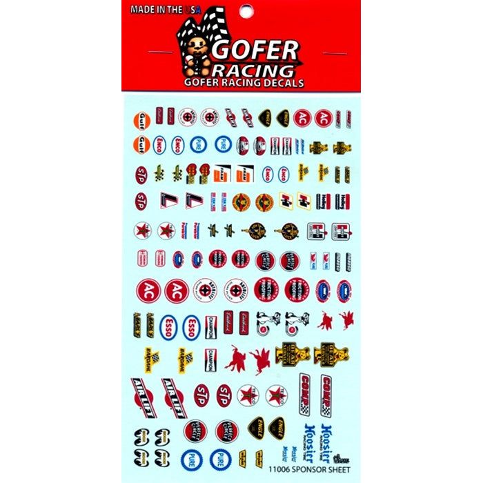 Sponsor Sheet Decals 1/24 by Gofer Racing