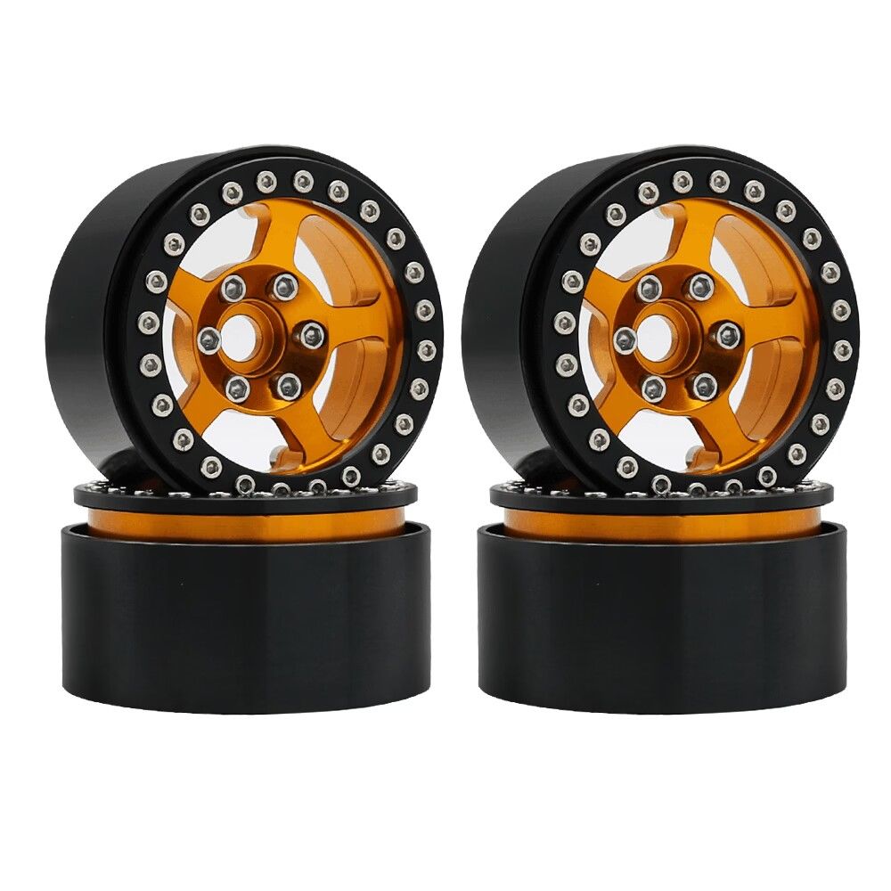 Wheels (4): 1.9" - Aluminum Assorted Colours HDTCW03002