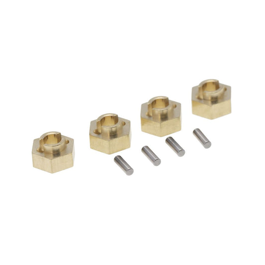 Wheel Hex (4): 3mm Brass - HDTSCX24-7