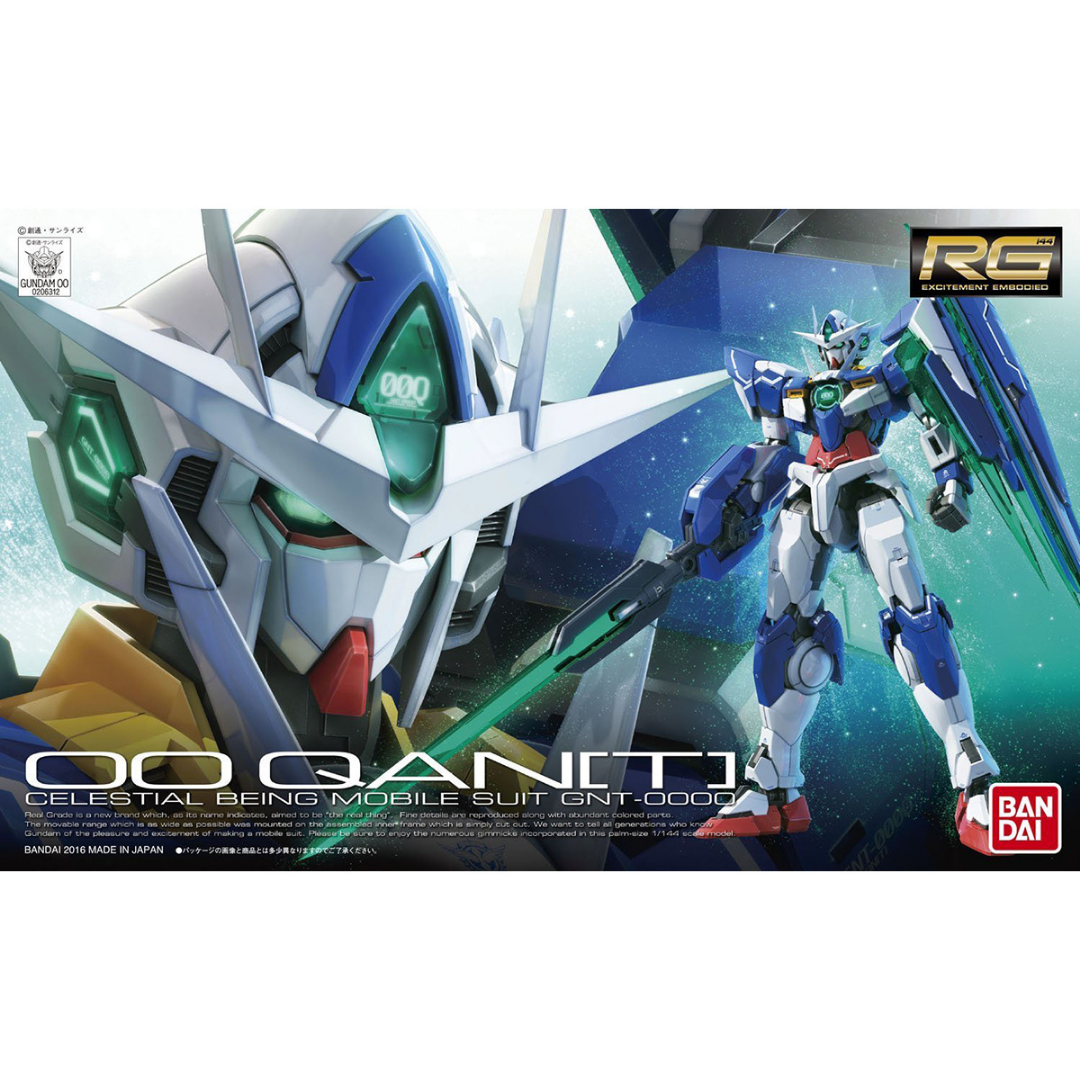 RG 1/144 #21 GN-0000 00 Gundam QAN(T) #5061604 by Bandai