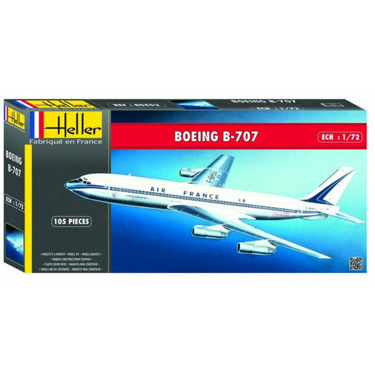 B707 Air France Commercial Airliner 1/72 #80452 by Heller