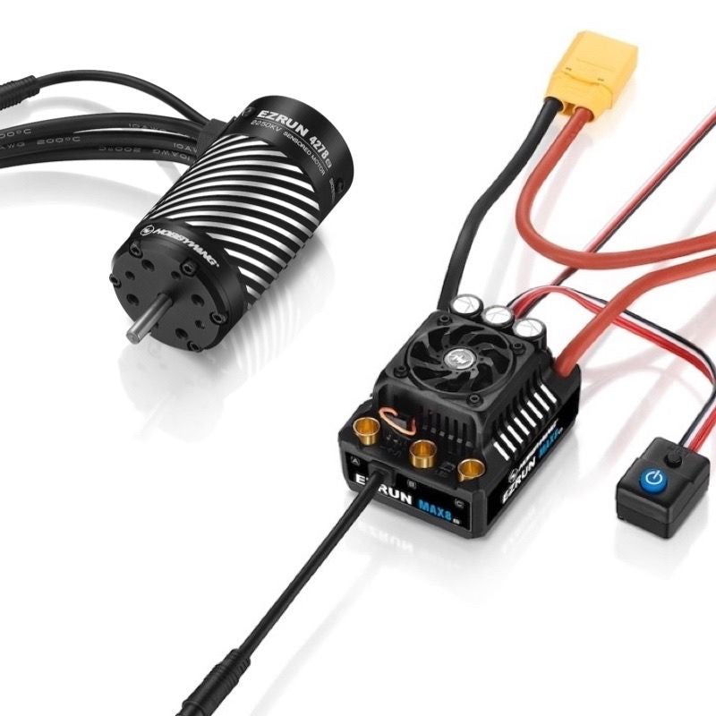 Hobbywing EZRun Max8 G2 Waterproof Brushless ESC/Motor Combo w/XT90 (2250kV) - HWI38010405