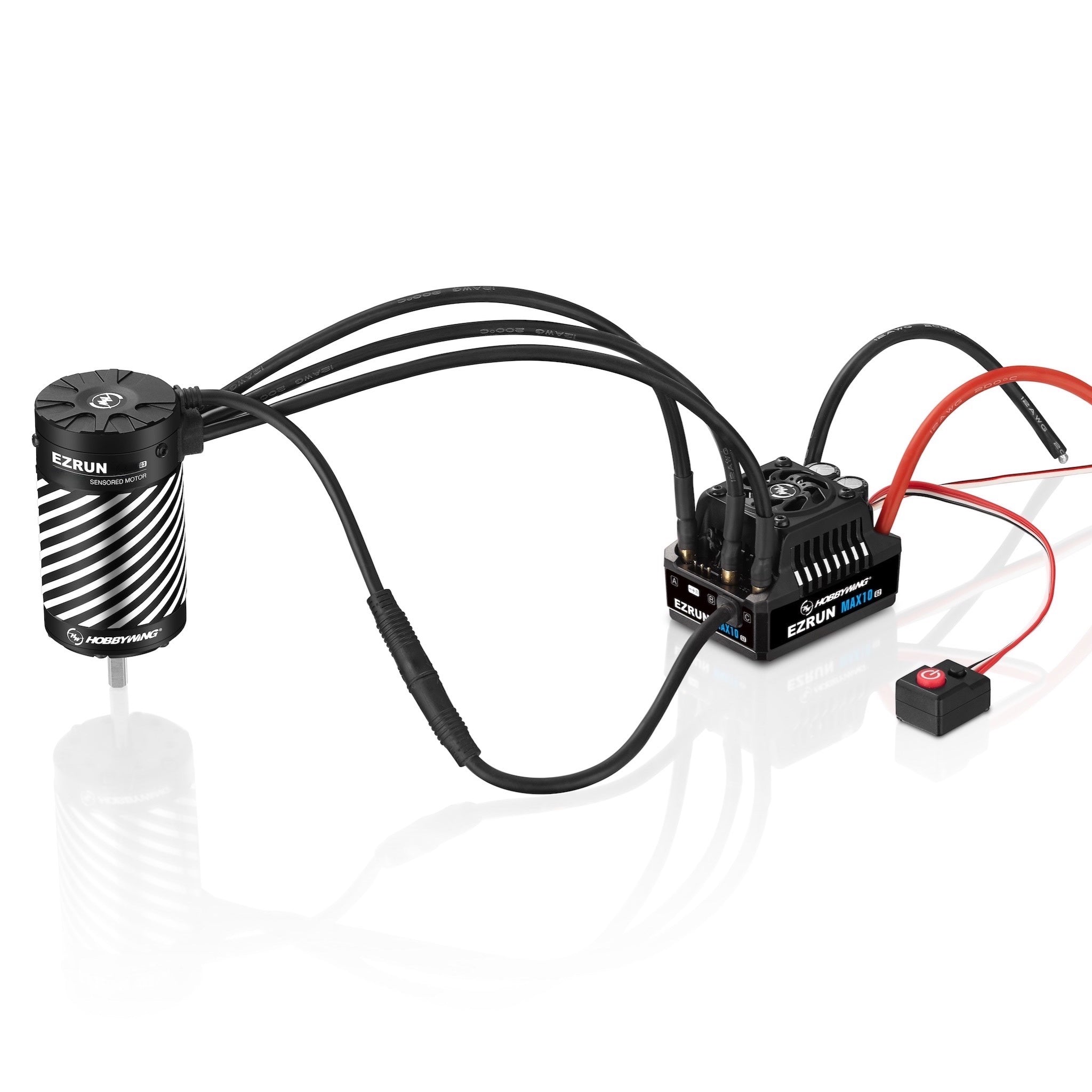 Hobbywing EZRun MAX10 G2 80 Amp Sensored Brushless Waterproof ESC/3652SD Motor Combo (3300kV) - HWI38020346