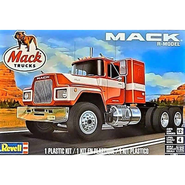 Mack "R" Conv.& Fruehauf Tanker Sl1 Snaptite 1/32 #1961 by Revell