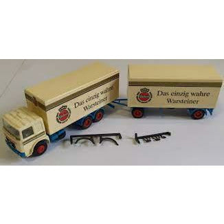 Albedo HO Scale 1/87 Miniature Vehicle Warsteiner Truck & Trailer