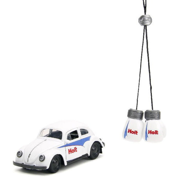 Jada PUNCH BUGGY 1959 VW Beetle W/Boxing Gloves - White 1/32 #34237