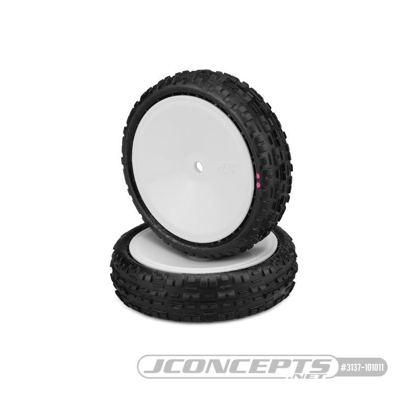 Tires Pre-Mounted (2): Swaggers 2.2" 2WD Front Buggy Carpet Pink Compound - Assorted Colours