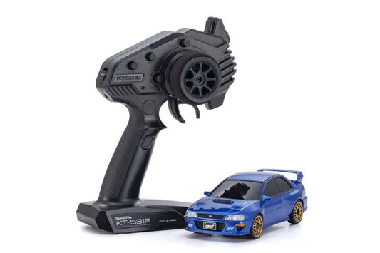 Kyosho MA-020 AWD Mini-Z 1/28 ReadySet w/Subaru Impreza WRX STI 22B Body (Blue) w/KT-531P 2.4GHz Radio