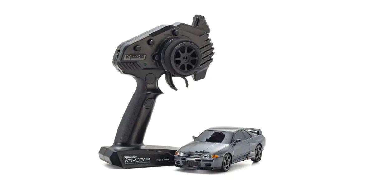 Kyosho MA-020 AWD Mini-Z ReadySet w/Nissan Skyline GT-R Nismo (R32) Body (Gun Metal) w/KT-531P 2.4GHz Radio