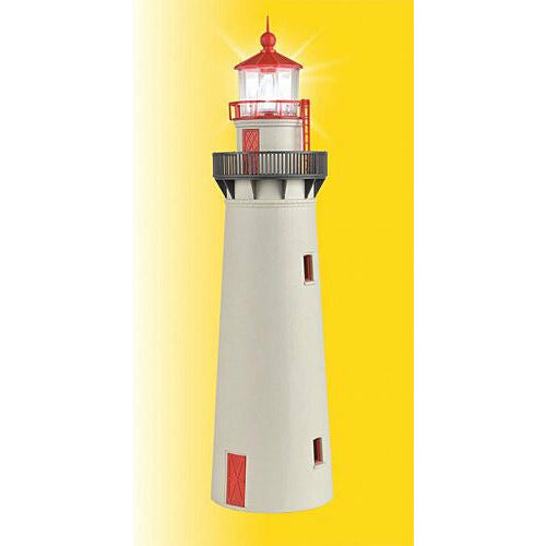 Lighthouse w/LED Beacon Kit 2-1/4" 5.8cm Diameter, 8-3/4" 22.3cm Tall [HO]