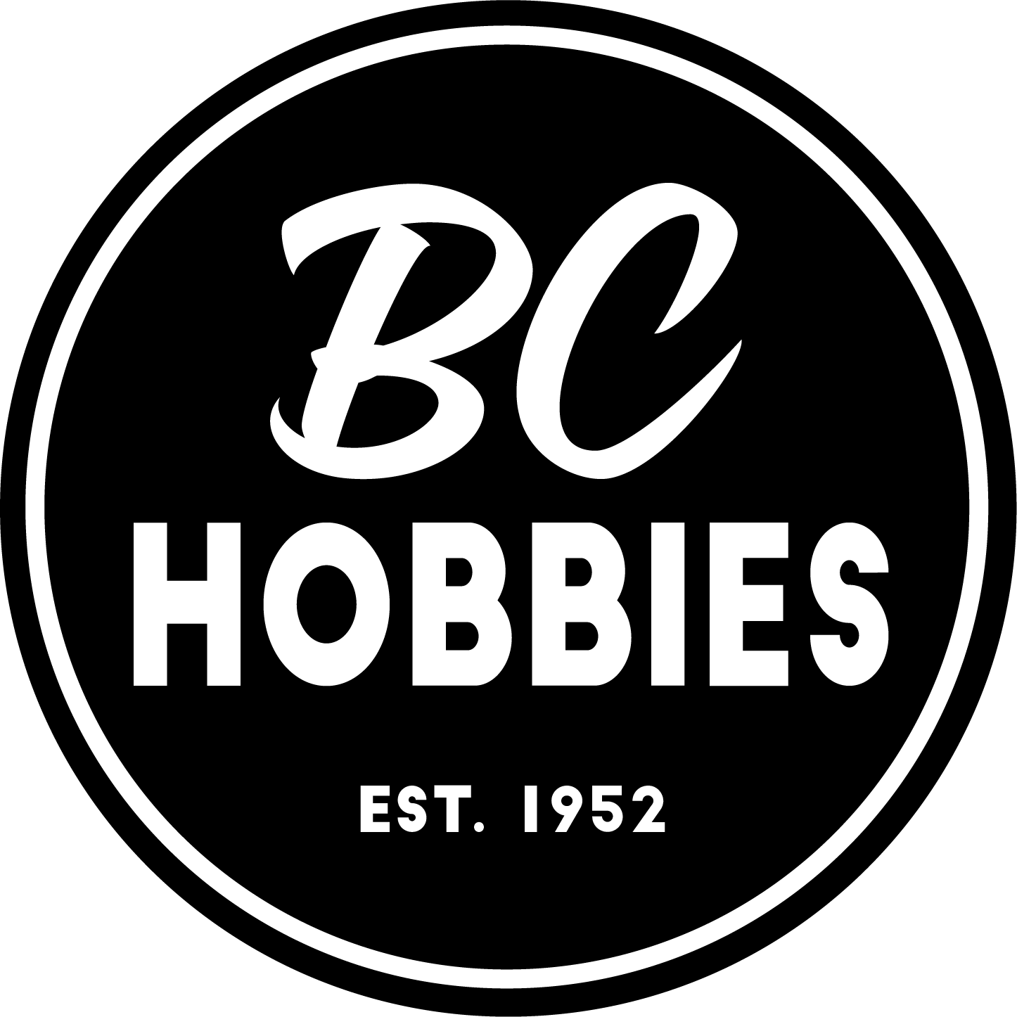 BC Hobbies Black and Silver Enamel Trading Pin