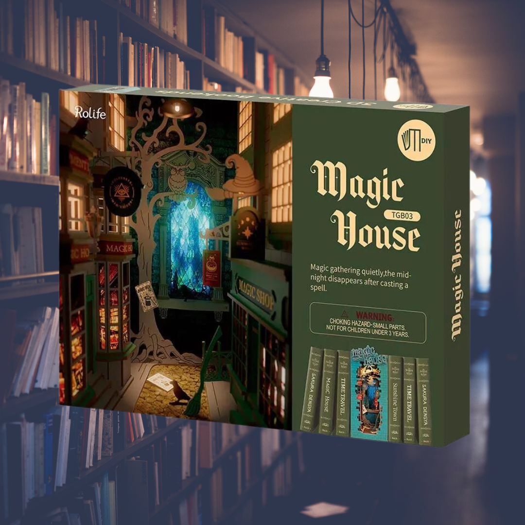 DIY Book Nook Shelf Insert Magic House TGB03