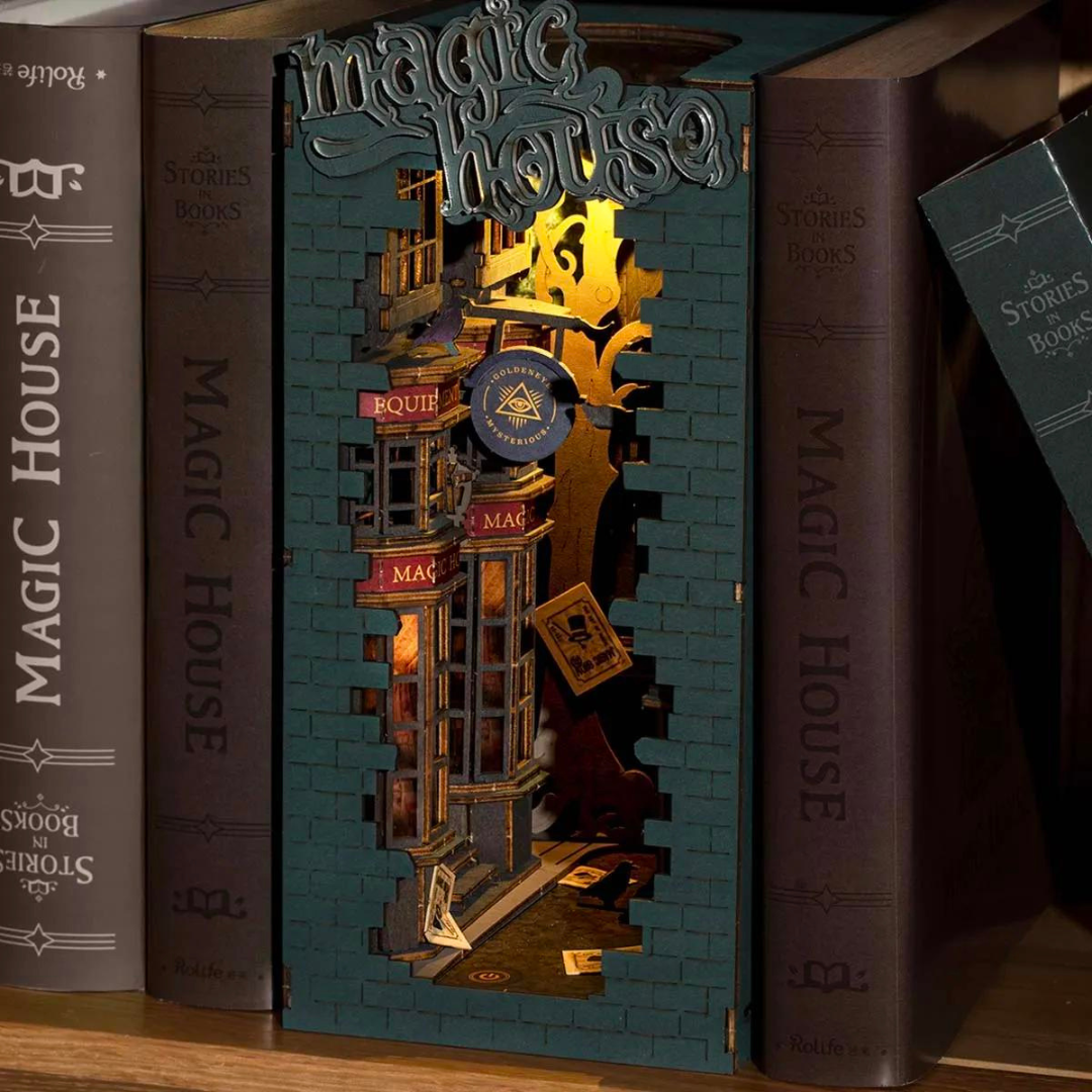 DIY Book Nook Shelf Insert Magic House TGB03