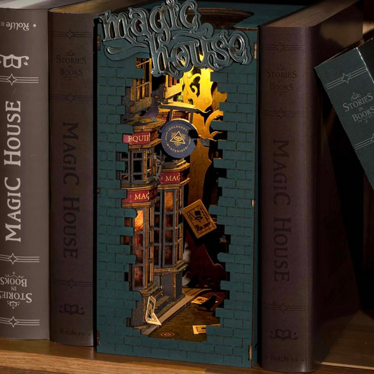 DIY Book Nook Shelf Insert Magic House TGB03