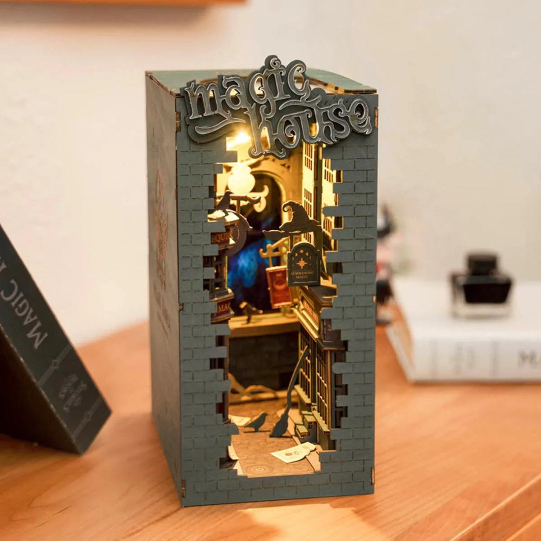 DIY Book Nook Shelf Insert Magic House TGB03