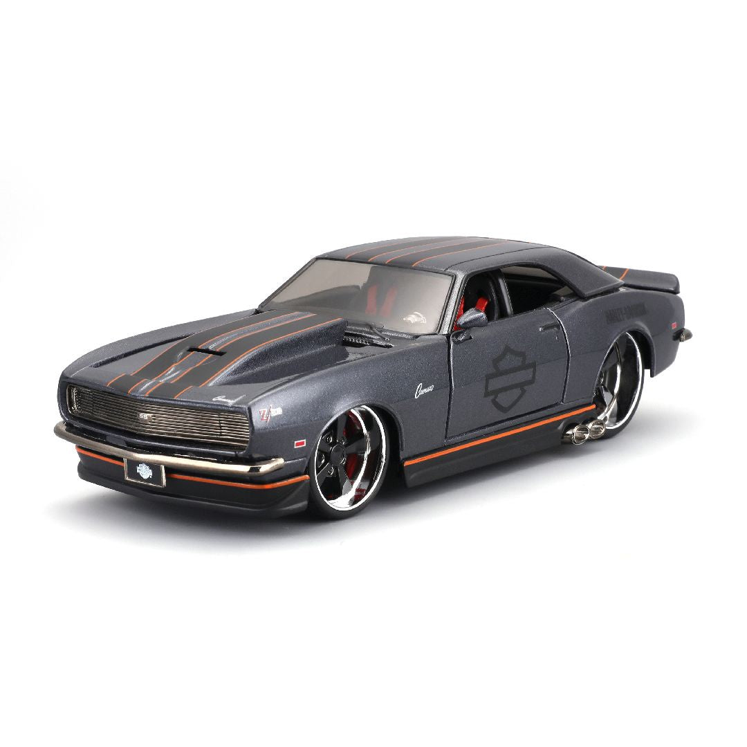 Maisto 1/24 H-D Custom 1968 Chevrolet Camaro (Met. Gray) - MAI32273