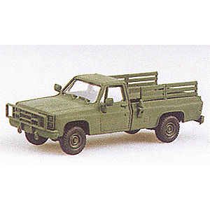 Military - US/NATO (Modern) - Light Wheels and Fittings M1008 Open Troop Carrier (Chevrolet Pick-Up, green)