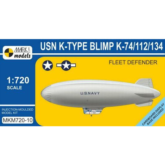 USN K-Type K74/112/134 Fleet Defender Blimp 1/720 #MKM720-10 by Mark 1