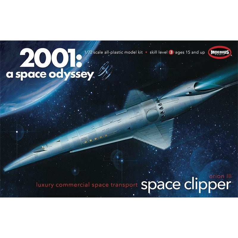 Orion III Space Clipper 1/72 2001: A Space Odyssey Model Kit #2001-11 by Moebius