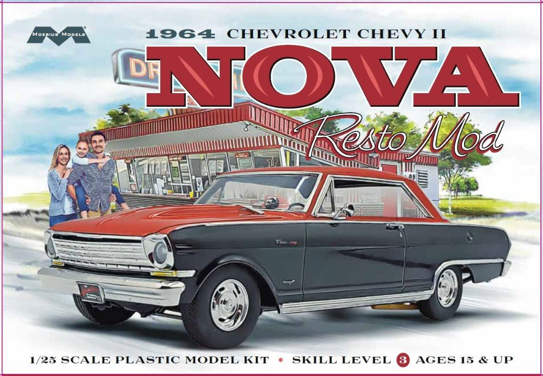 1964 Chevy II Nova Resto Mod 1/25 #2321 by Moebius