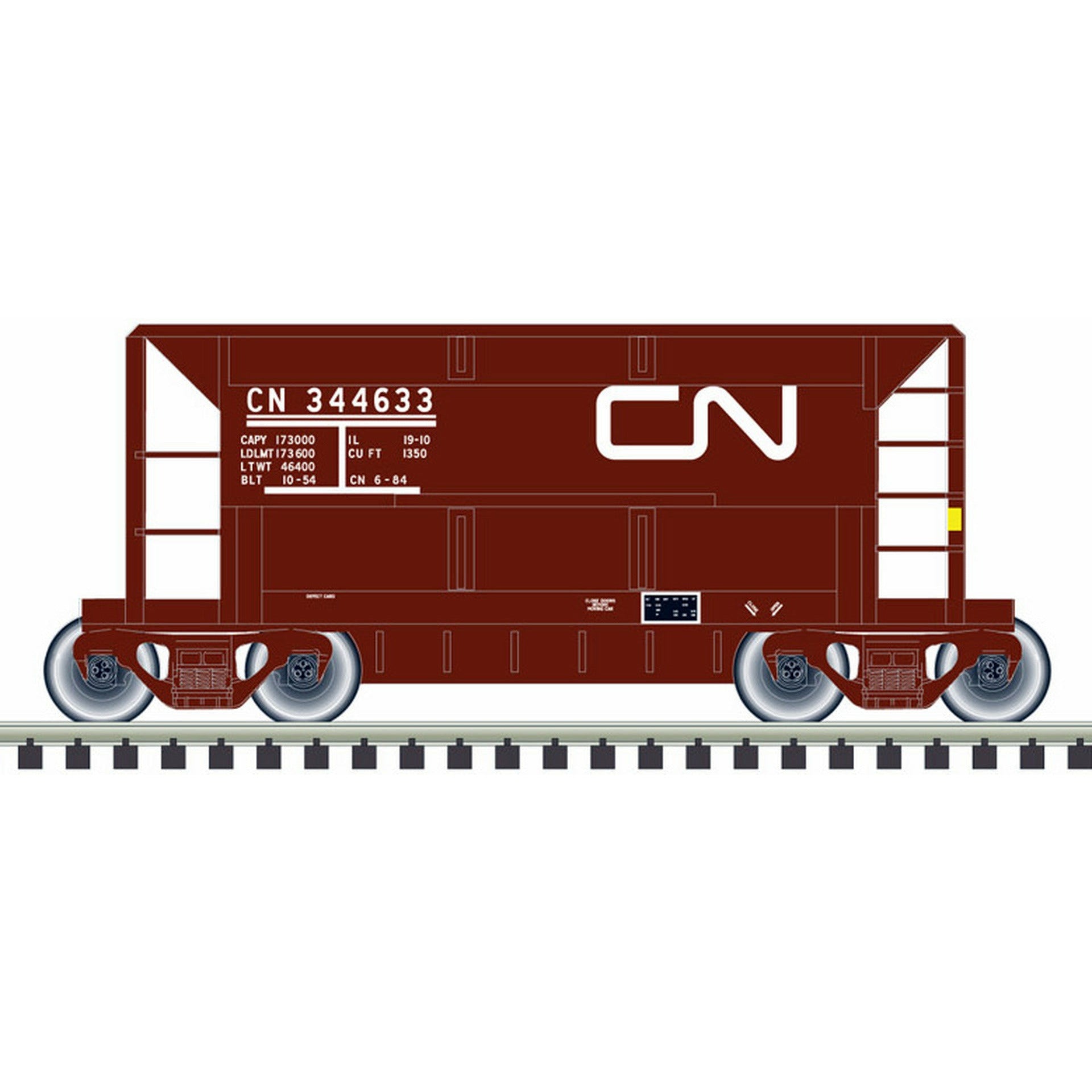 Atlas Trainman N 50005748 70-Ton Ore Car, Canadian National #344281