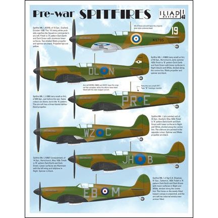 Pre-War Spitfire Decals 1/48 by Iliad Design