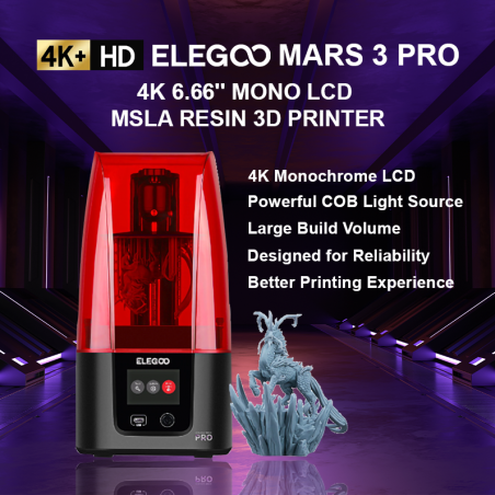 Elegoo Mars 3 Pro MSLA 3D Printer