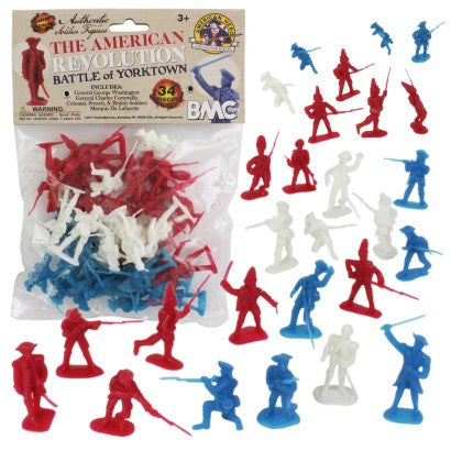 54mm American Revolution Battle of Yorktown Figure Playset (34pcs) (Bagged)