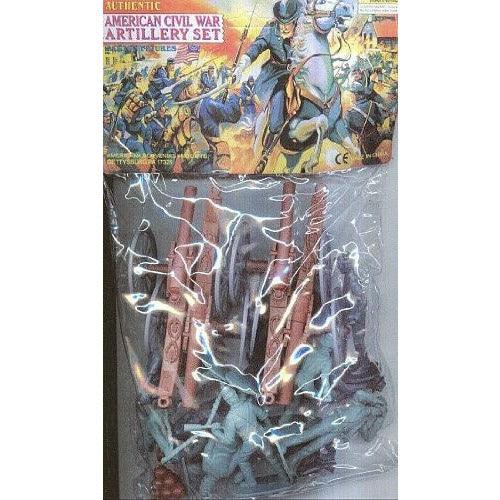 54mm Civil War Union & Confederate Artillery Set (20pcs) (Bagged)