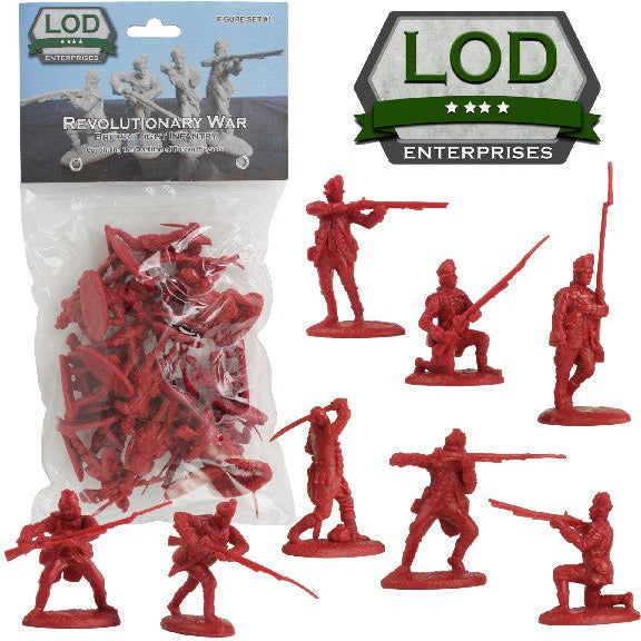 1/32 Revolutionary War British Light Infantry Playset (16)