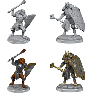 D&D Unpainted Mini - Dragonborn Clerics 90522