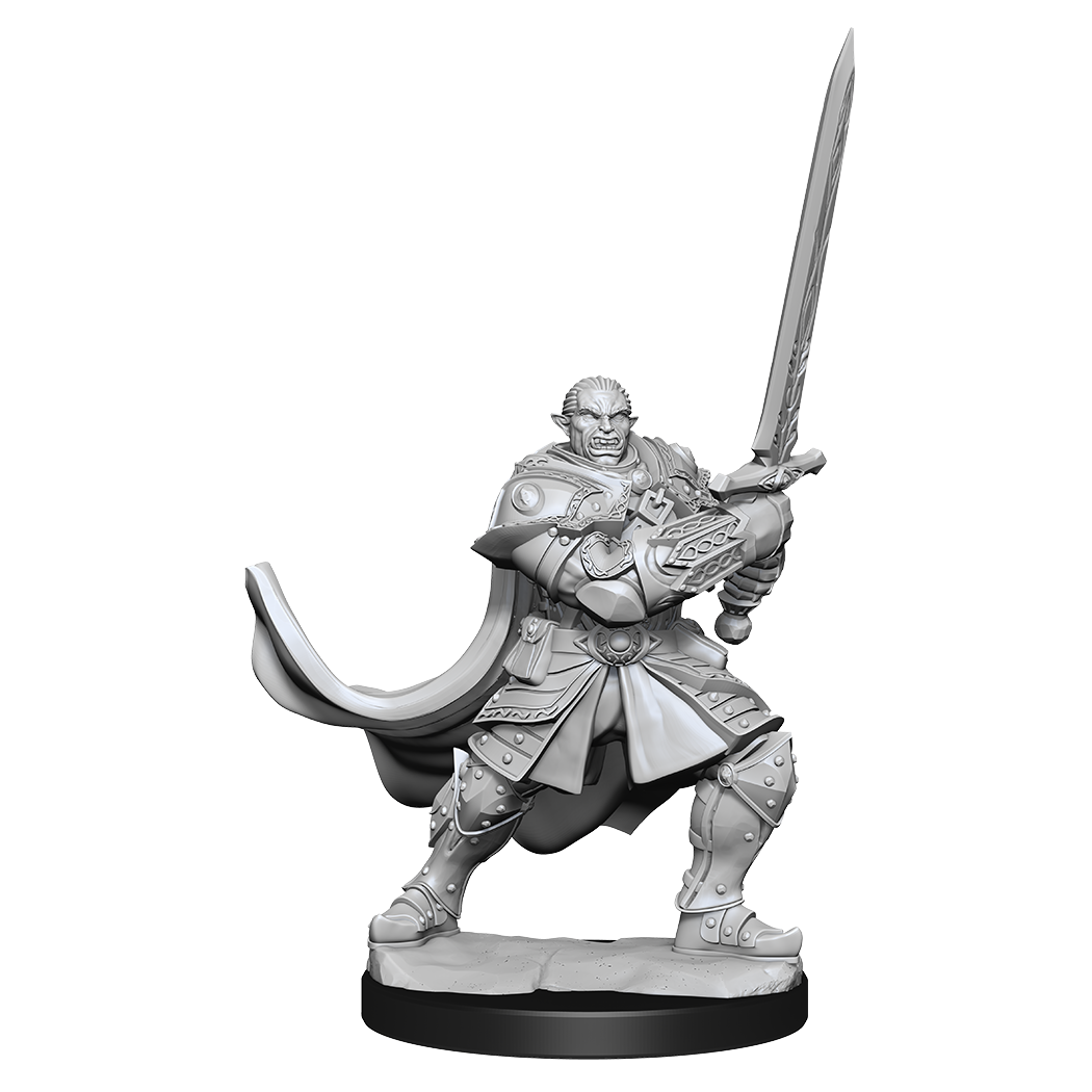 D&D Unpainted Mini - Male Half-Orc Male 90307