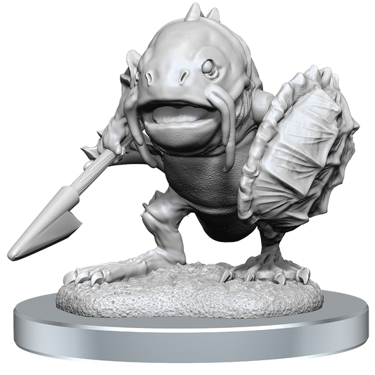 D&D Unpainted Mini - Locathah and Seal 90418