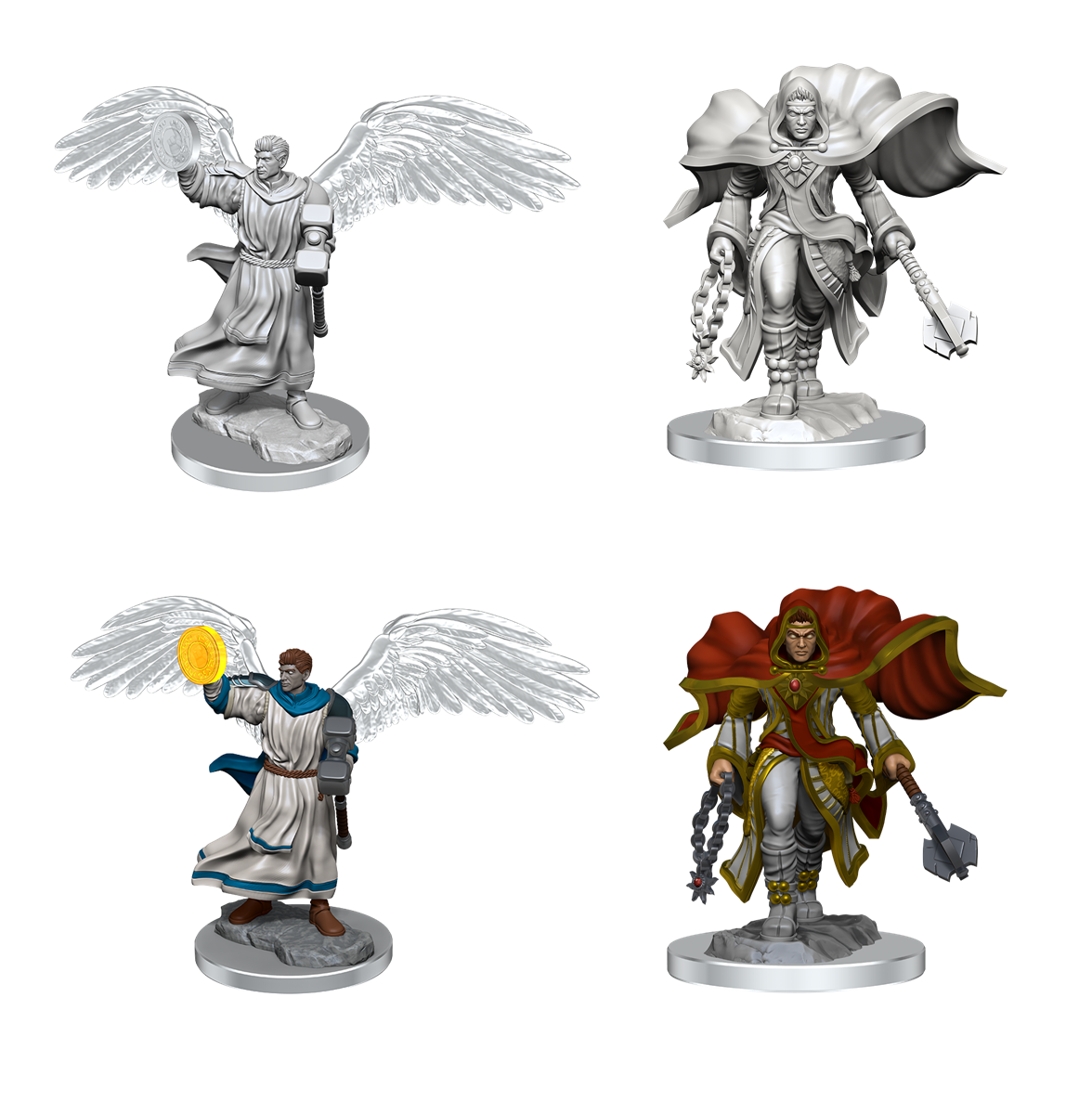 D&D Unpainted Mini -  Aasimar Cleric Male 90408