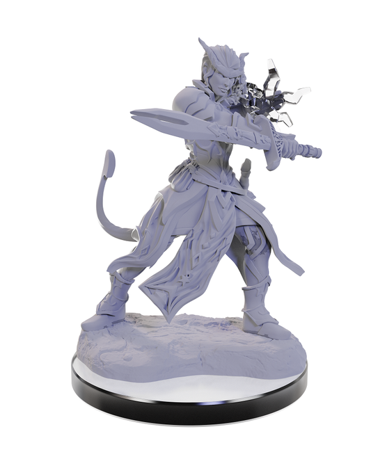 D&D Unpainted Mini - Tiefling Warlocks 90670