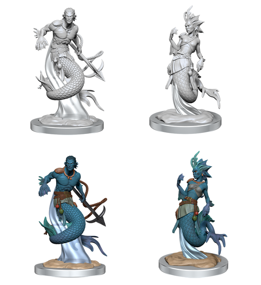 D&D Unpainted Mini - Merfolk 90414