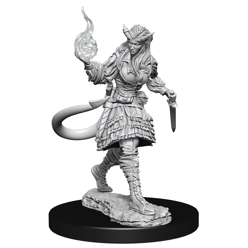 D&D Unpainted Mini - Tiefling Sorcerer Female 90304