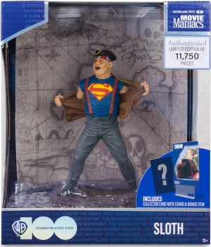 Movie Maniacs 6" Action Figure WB100 Posed Sloth (Goonies)