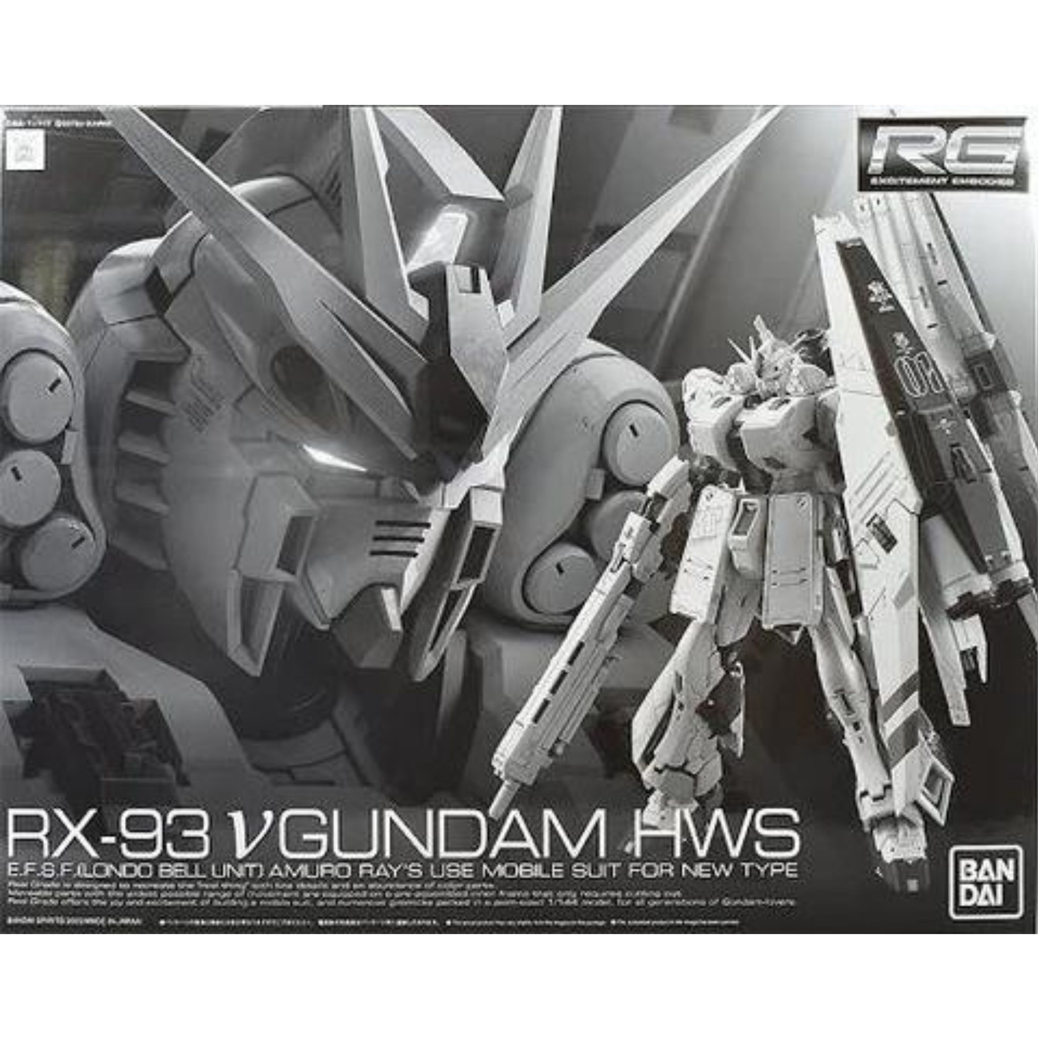 RG 1/144 RX-93 v Gundam HWS (Nu Gundam) #5060912 by Bandai