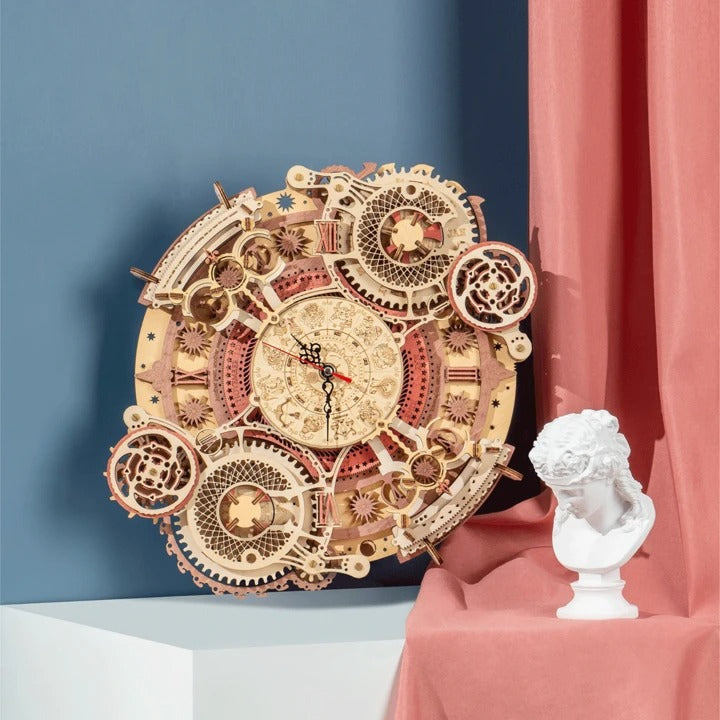Robotime Zodiac Wall Clock DIY Time Engine LC601-3D