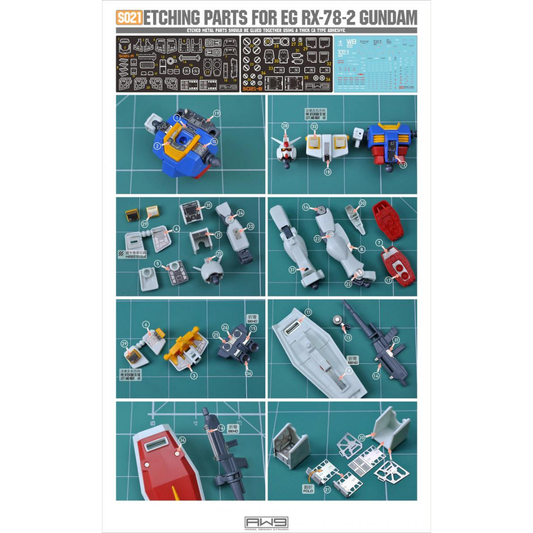 Madworks Photo-Etch Parts for EG RX78-2 GUNDAM #S21
