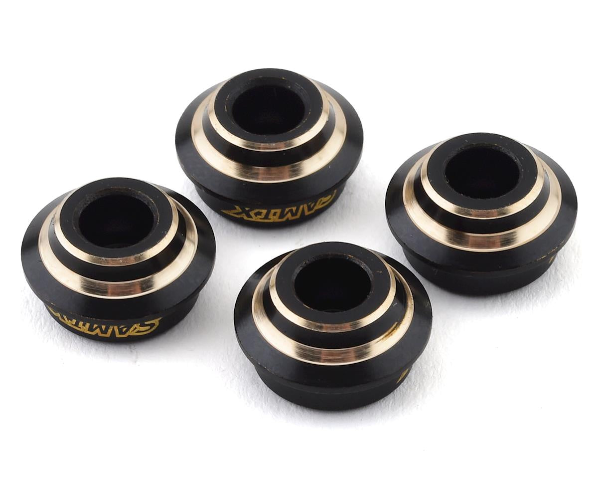 Samix Element Enduro Brass Spring Cups (Black) (4) - SAMEND-4047