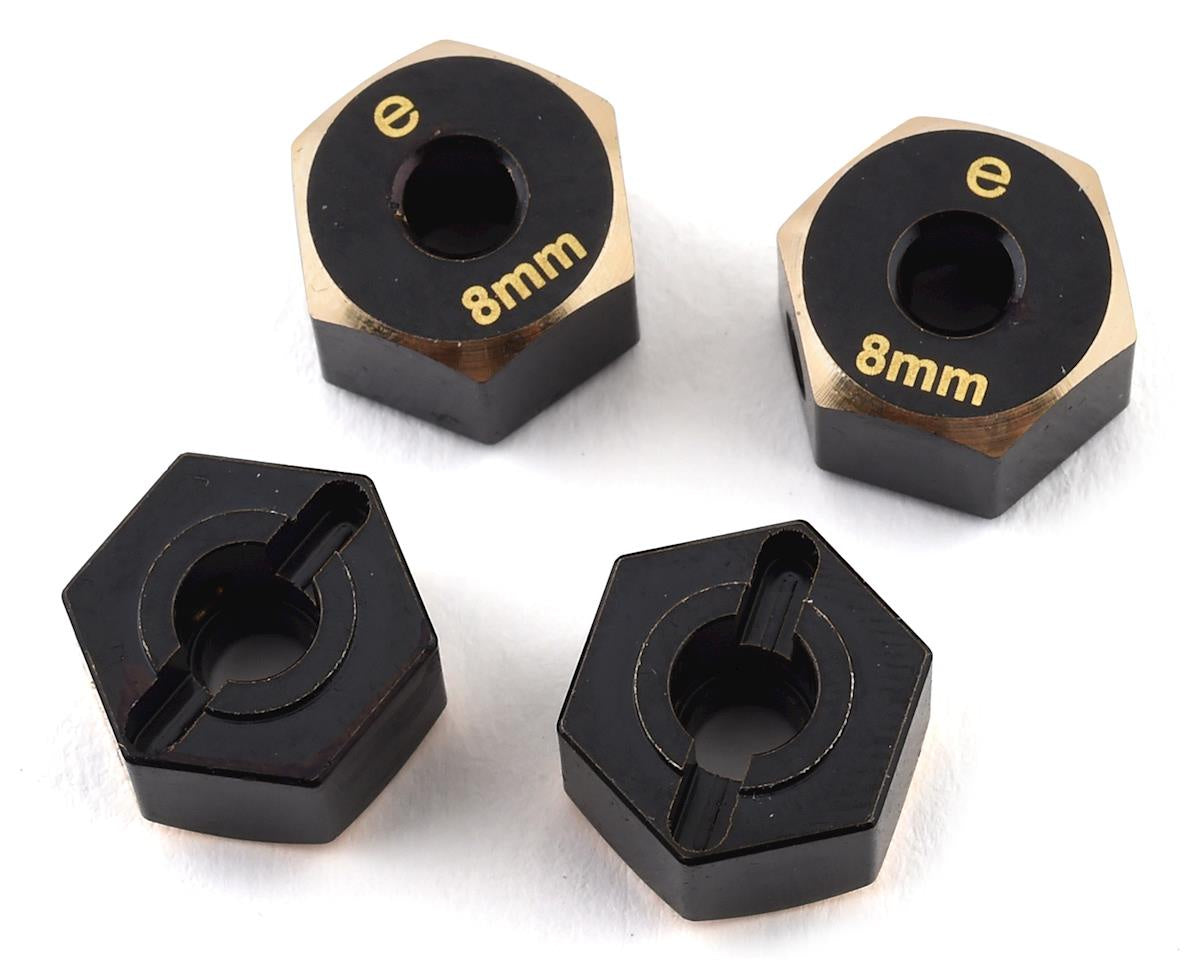 Samix Element Enduro Brass Hex Adapter (Black) (4) (8mm) - SAMEND-4063- 8