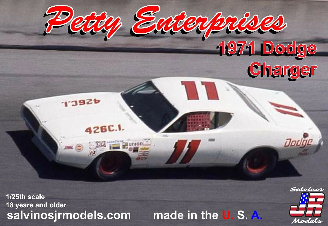 Petty Enterprises 1971 Dodge Charger Flathood 1/24 by Salvinos