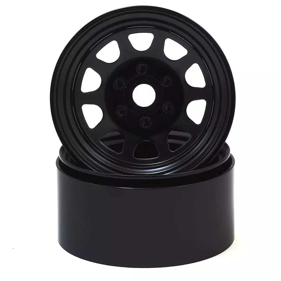 Stock 1.9” Steel Beadlock Wheels (2): Assorted Colours