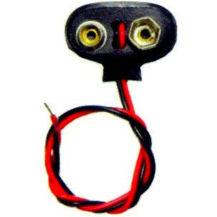 Battery Clip for 9-Volt Battery (wired) (2) #SVM-5416